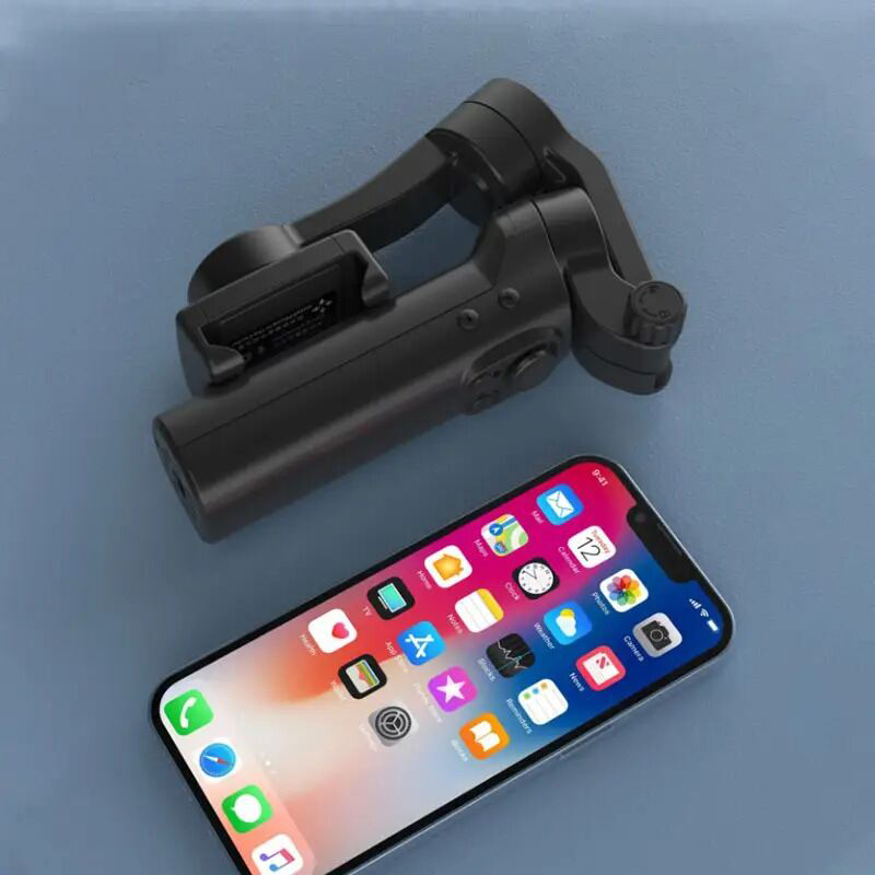 Picture of Mobile phone F5 plus 3-axis gimbal stabilizer with lightweight 3-axis anti-shake handheld gimbal foldable shooting Vlog Multicolor