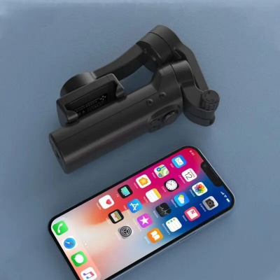 Picture of Mobile phone F5 plus 3-axis gimbal stabilizer with lightweight 3-axis anti-shake handheld gimbal foldable shooting Vlog Multicolor