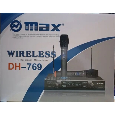 Picture of OMax Wireless Professional Microphone DH-769 Dual UHF Mic Black