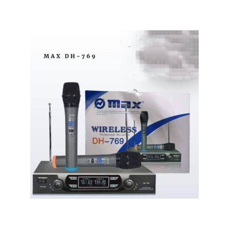 Picture of OMax Wireless Professional Microphone DH-769 Dual UHF Mic Black