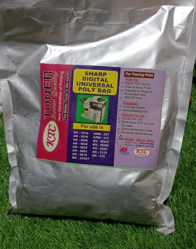 Picture of SHARP Digital all Model Photocopier Refill Toner Poly Bag 6020 7024 5316 5520 5618 ETC model supporters available - Black