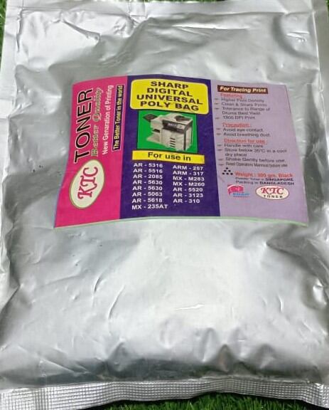 Picture of SHARP Digital all Model Photocopier Refill Toner Poly Bag 6020 7024 5316 5520 5618 ETC model supporters available - Black