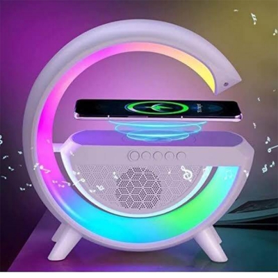 Picture of BT-2301 Wireless Charging Table Lamp Bluetooth Speaker Table Lamp  (8 cm) Multicolor