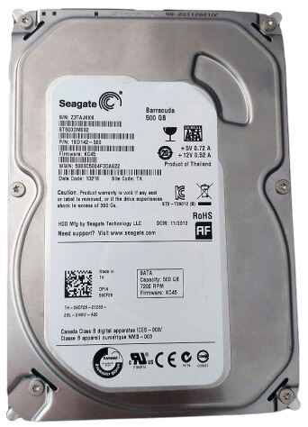 Picture of Hard disk 500gb for dextop and cc camera and other uses multi brand korean product 1 year service warranty - 500GB