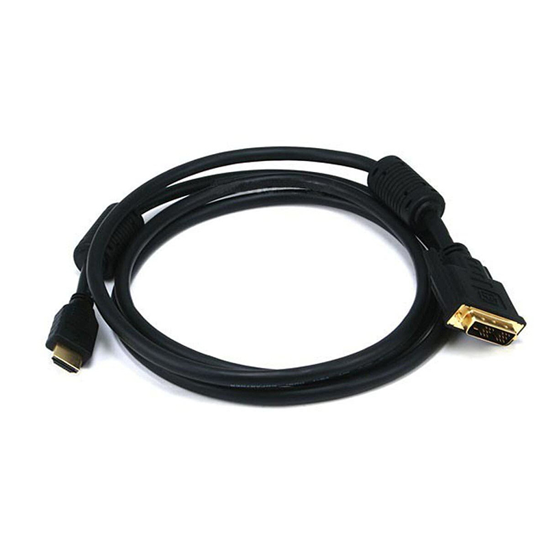 Picture of HDMI to DVI-D (D-PORT)Video Cable Adapter-HDMI Male to DVI Male-HDMI to DVI Cable 1.5m/5ft Black