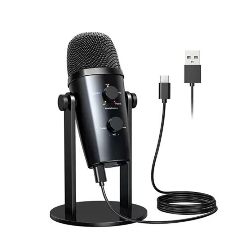 Picture of Jmary MC-PW10 Multifunctional USB Recording Microphone for Podcast Gaming and Live Streaming Black