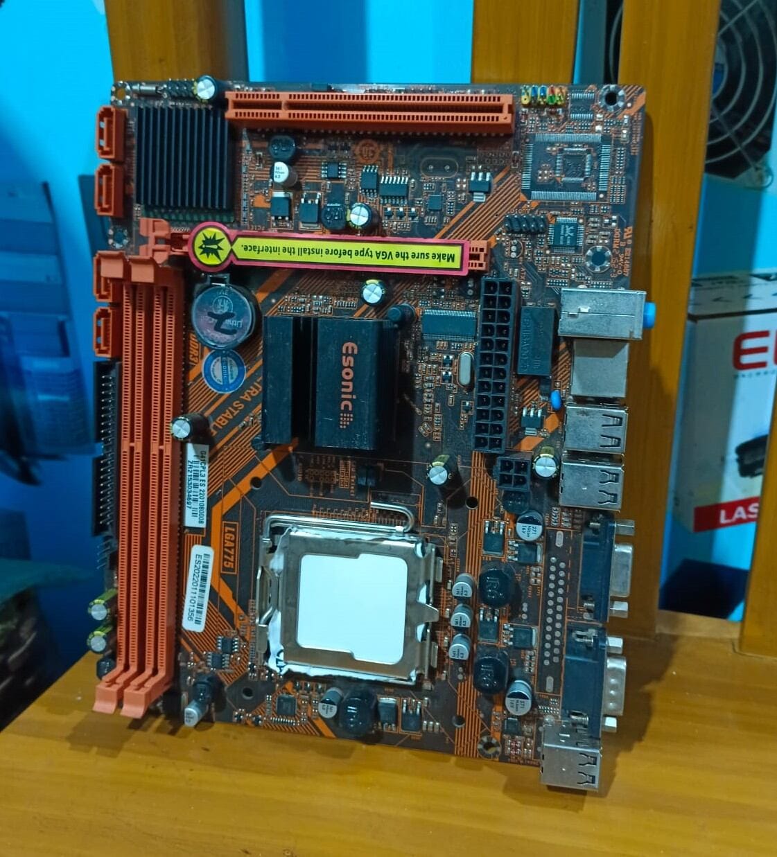 Picture of E-s-o-n-i-c G-41 Ddr3 r-a-m Motherboard - Supports Duel-Core/Core2 Due/Pentium supporters korean product available