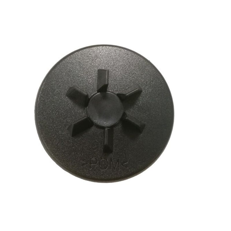 Picture of Blender Plastic Pulley 5.5cm 6-leg small with Screw Hole- Black
