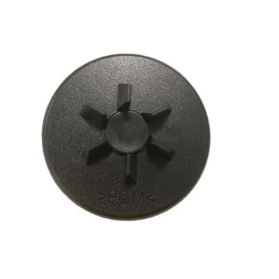 Picture of Blender Plastic Pulley 5.5cm 6-leg small with Screw Hole- Black