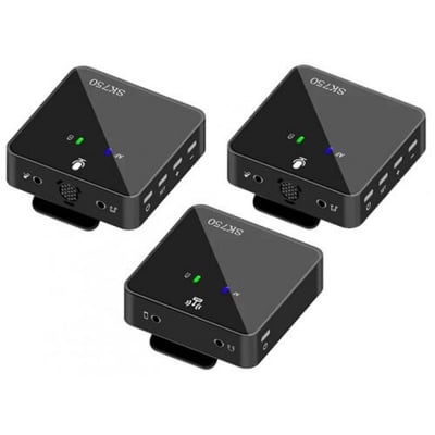 Picture of SK750 Wireless Lavalier Microphone System for Smartphone Laptop DSLR Tablet Camcorder Recorder PK Comica Rode Mic TIKTOK 