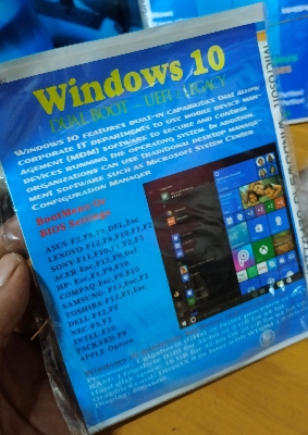 Picture of W-i-n-d-o-w  TEN  installation DVD T-E-N  o-p-e-r-a-t-i-n-g system silver disk available 100% working dvd