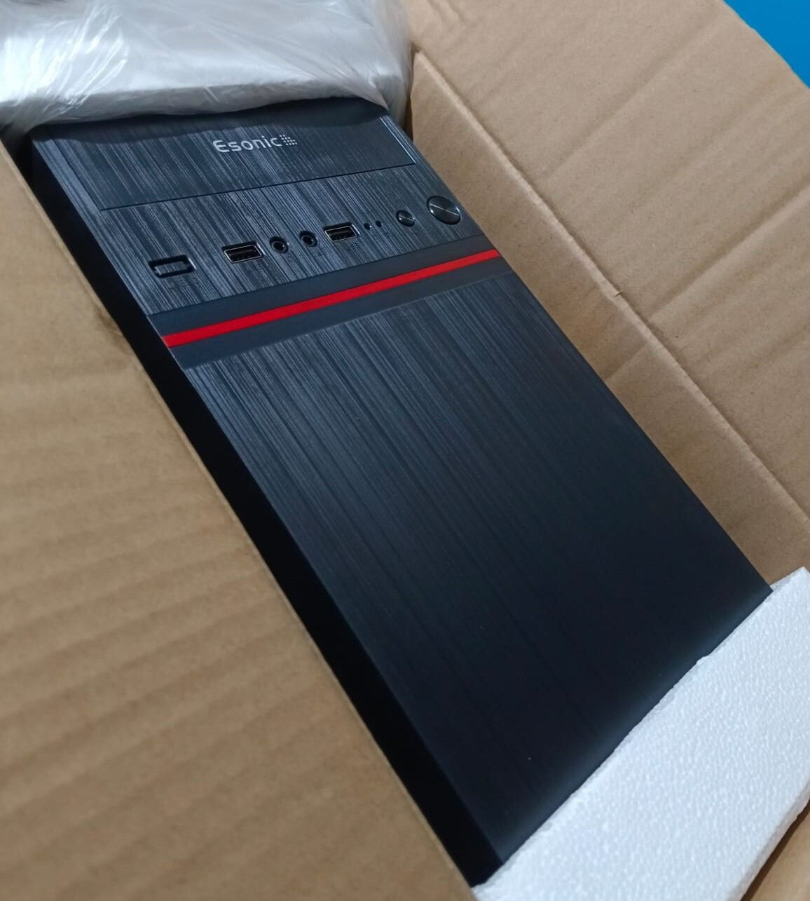 Picture of Dextop  atx casing for dextop computer best quality case brand E-S-O-N-I-C FOR Office house etc - Black