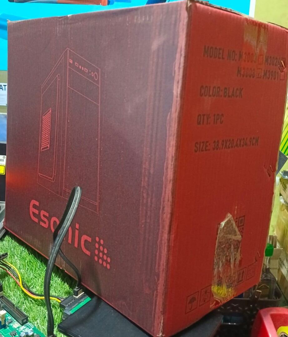 Picture of Dextop  atx casing for dextop computer best quality case brand E-S-O-N-I-C FOR Office house etc - Black