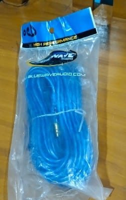 Picture of Audio Jack 3.5mm high quality 3mitre long for multi use 1 by 1 audio jack BEST Quality - Blue