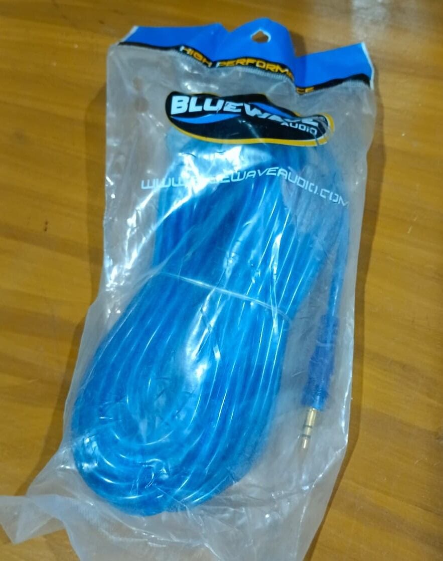 Picture of Audio Jack 3.5mm high quality 3mitre long for multi use 1 by 1 audio jack BEST Quality - Blue