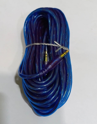 Picture of Audio Jack 3.5mm high quality 10 mitre long for multi use 1 by 1 audio Jack - Blue