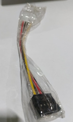 Picture of SATA Power Adapter Cable SATA 15-pin Male to 4-pin Molex Female Power Adapter Cable for IDE Hard Drive - Black