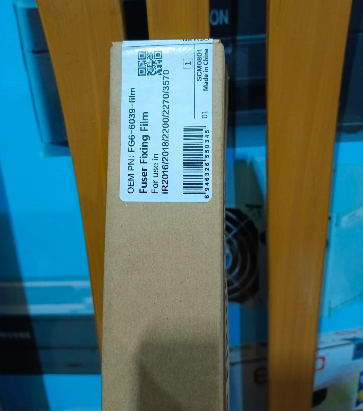 Picture of Fuser Film (c-e-t) C-A-N-O-N  PHOTOCOPY MACHINE  IR- 2016 2022 2024 2328 2420 2002 2004 2520 2530  2525B ETC MODEL - Black
