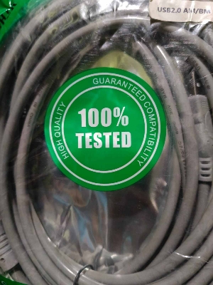 Picture of Printer Cable 1.5 Mitre USB  A _ USB B  Cable, Best Quality 100% working cable - White