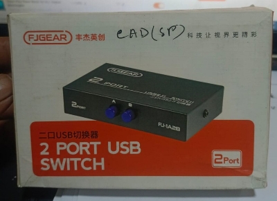 Picture of USB Switch 2 Port Usb Printer Shairing switch best quality available - Black