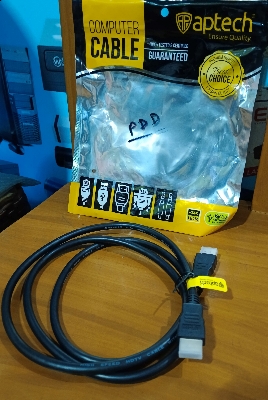 Picture of HDMI Male to HDMI Male Cable  5 Meter Length BEST Quality Product - Black