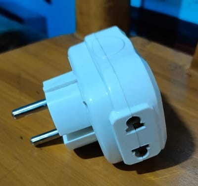 Picture of Multi 3 pic Socket three pin flat  power  Connector high  quality metal Product - White