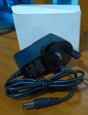 Picture of P-o-w-e-r adaptor 9v 1amp ac-dc adaptor for c-c camera - r-outer ana other uses adaptor available - Black