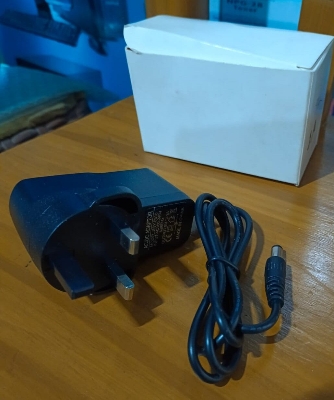 Picture of P-o-w-e-r adaptor 9v 1amp ac-dc adaptor for c-c camera - r-outer ana other uses adaptor available - Black