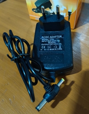 Picture of Power adaptor 12v 2amp ac-dc adaptor for cc camera- router ant other uses Product - Black