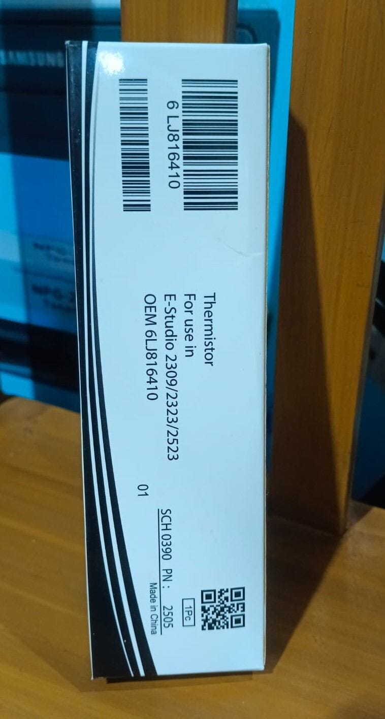 Picture of THERMISTOR For Estudio T-O-S-H-I-B-A 2006,2306,2007,2307,2303,2309,2523,2323,2823,2829 3008,2508,2518 ETC Model supporters (CET) Product - Multicolor