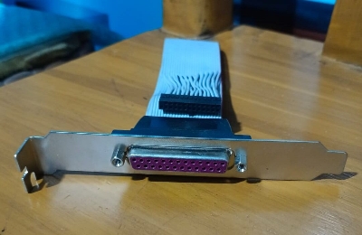 Picture of M-o-t-h-e-r board Parallel LPT Printer Port Cable Slot Bracket 25 Pin Socket Female - Multicolor