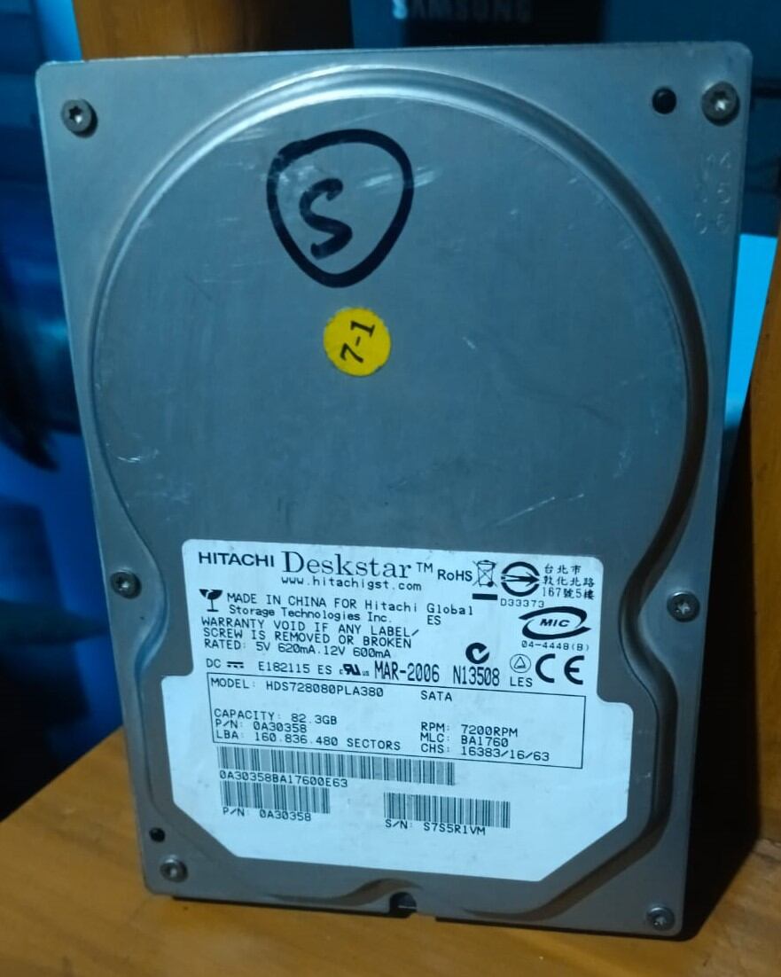 Picture of Hard Disk Drive 3.5 inch SATA 80gb Korean Best Quality Product 100% Performance