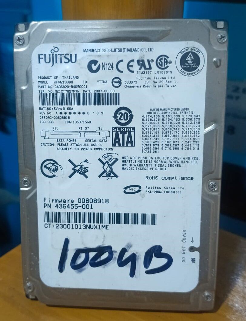 Picture of Hard Disk Drive 80gb  2.5 inch SATA hdd For Laptop-Note Book- other Uses Korean Product 100% performanc
