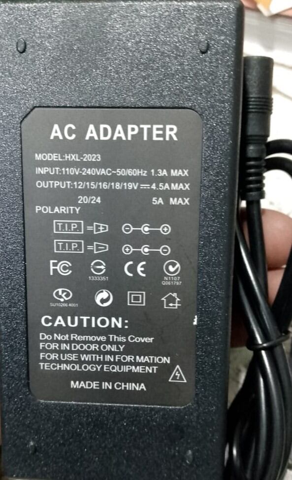 Picture of Universal Power Adapter 12 to 24Volt 4.5Amp for D775 Motor, Power Led & Ac Laptops