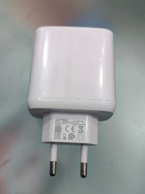Picture of Adaptor VIVO SUPER VOOC 65W out put 5Volt 3amp  2 Pin Input china Product available - White