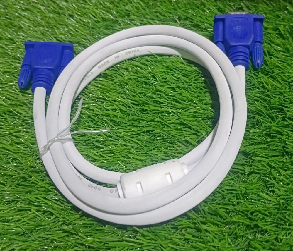 Picture of Vga Male To Vga Male Cable 10 mitre (VGA Cable) For PC-CCTV-Projector Etc Supporters Available 100% Working - Multicolor