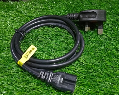 Picture of Power Cable 3 Pin With Fuse Ap tech Brand China Best quality Product Available - Black
