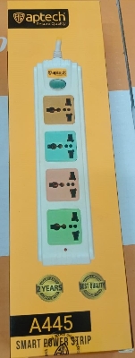 Picture of Power Strip  APS-A445 For Multu uses Ensure Quality 5 way 3 Pin Smart Elegant Design