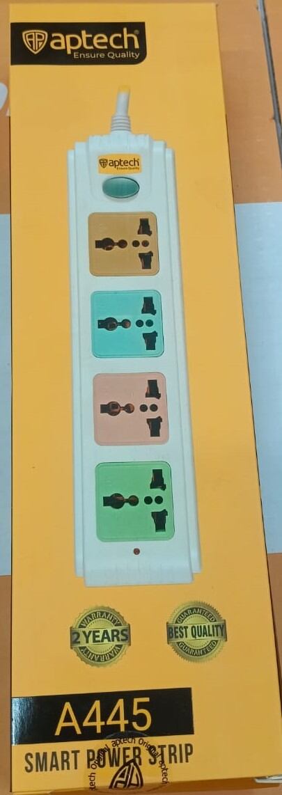 Picture of Power Strip  APS-A445 For Multu uses Ensure Quality 5 way 3 Pin Smart Elegant Design
