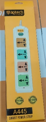 Picture of Power Strip  APS-A445 For Multu uses Ensure Quality 5 way 3 Pin Smart Elegant Design