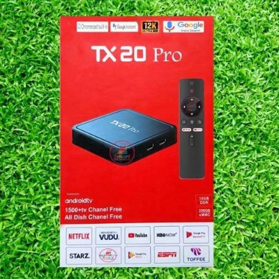 Picture of Smart TV TX20 Pro 12K Ultra HD Smart Android TV Box available - Black