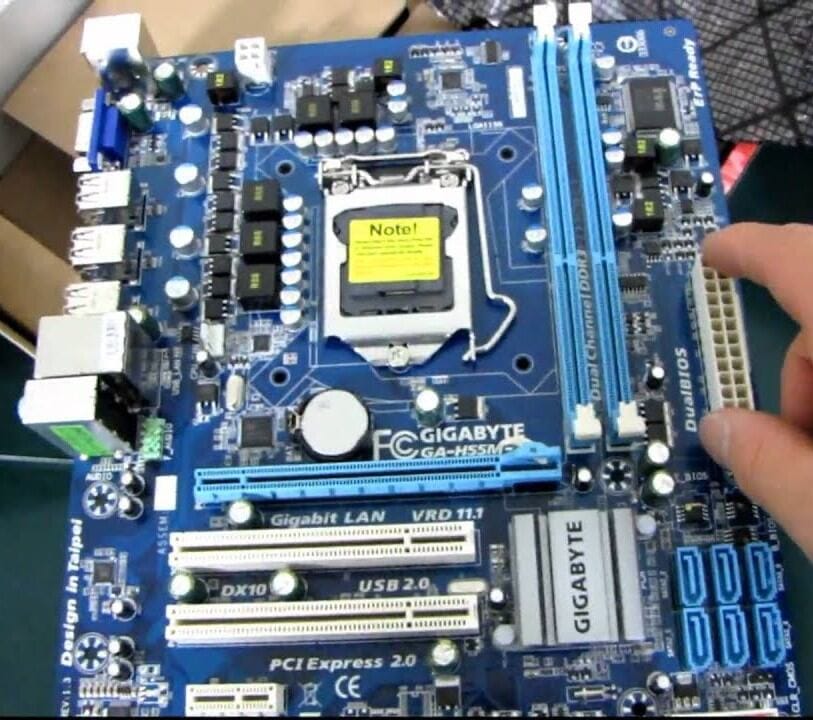 Picture of Gigabyte GA-H55M-S2V (rev. 1.3) mother board korean product  available
