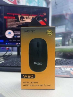 Picture of Aptech wireless mouse w 60 best quality Product - Black