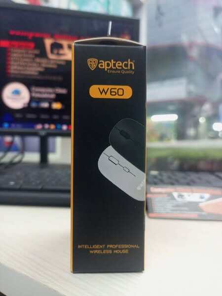 Picture of Aptech wireless mouse w 60 best quality Product - Black