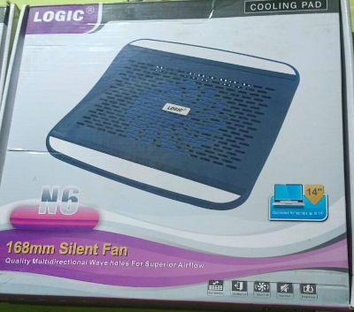 Picture of Laptop Cooler Logic N6 168mm Silent Fan Premium Quality - Black