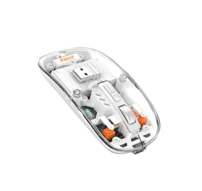 Picture of APTECH W68 Wireless Transparent Rechargeable Mouse - Silver