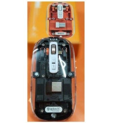 Picture of APTECH W68 Wireless Transparent Rechargeable Mouse - Silver