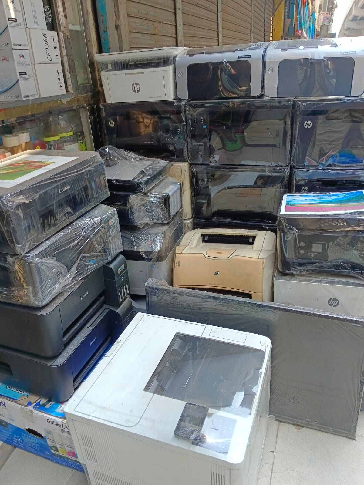 Picture of HP=CANON-EPSON-SAMSUNG-BROTHER ETC BRAND VARIETIES MODEL(USED) PRINTER AVAILABLE - Multicolor