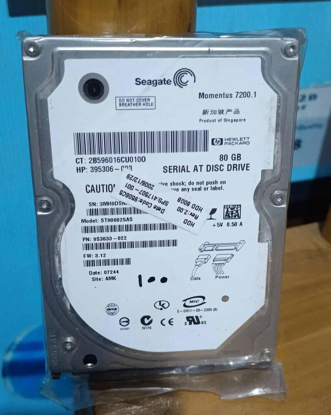 Picture of Hard disk drive 2.5 inch 80gb hdd availabe for Laptop dvr etc uses product