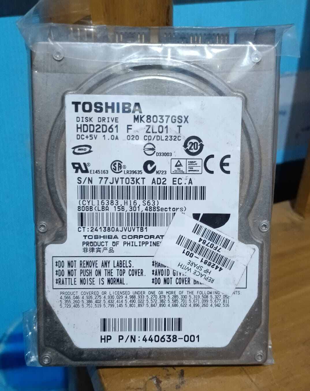 Picture of Hard disk drive 2.5 inch 80gb hdd availabe for Laptop dvr etc uses product